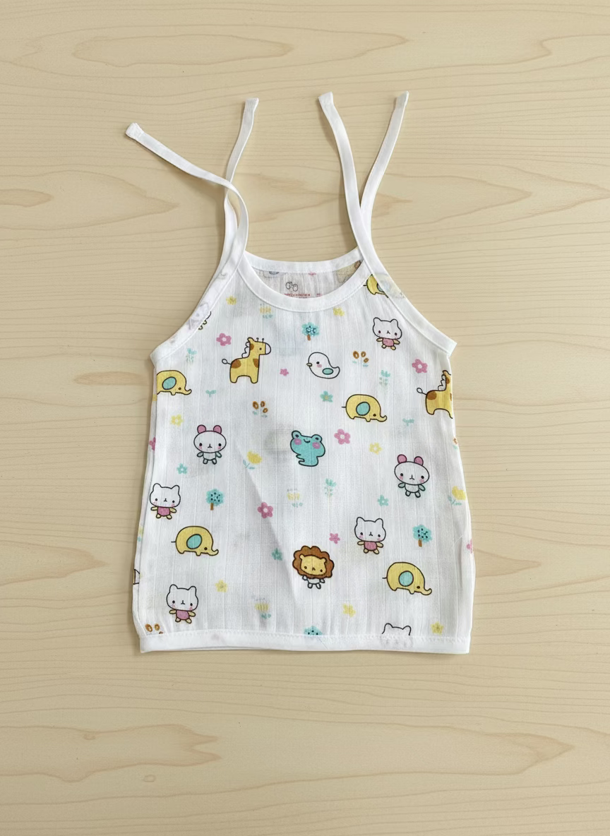 Muslin Knot Jhabla/Lion Print