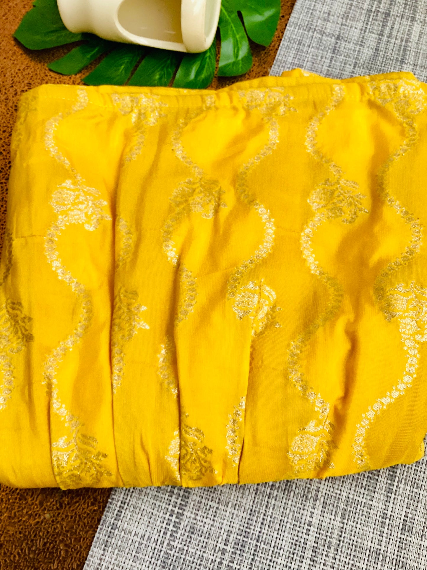 Yellow Banrasi Silk Frock - Perfect Traditional Wear