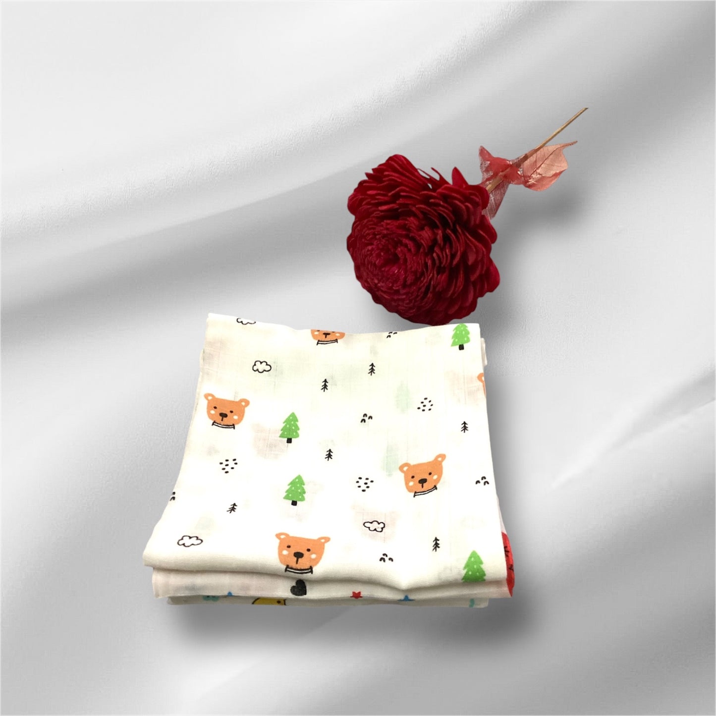 Organic Cotton Baby Muslin Bath Towels|pack of 3 |75*75cm