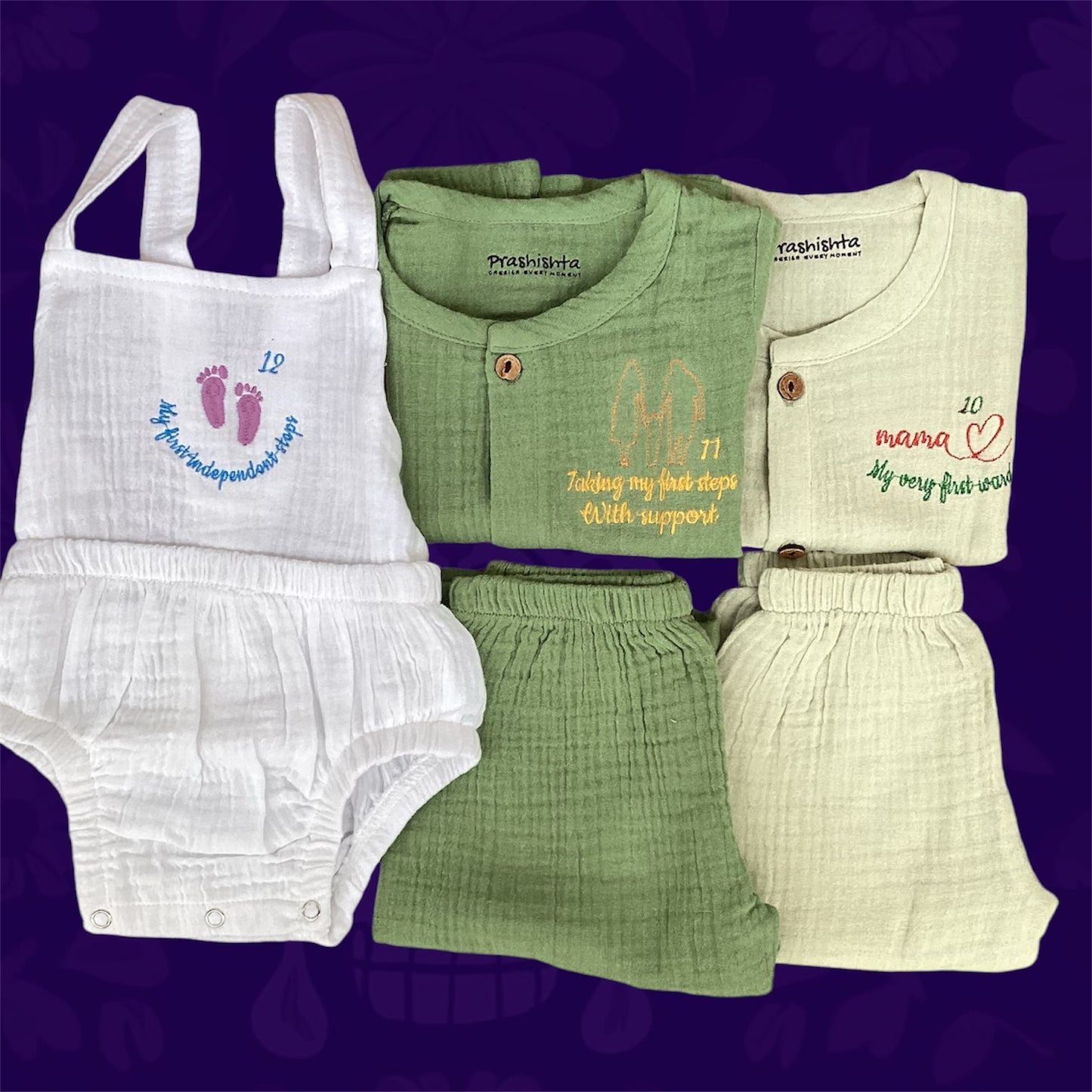 10th to 12th Month Milestone Outfit Set – Including the Perfect Cake Smash Outfit!