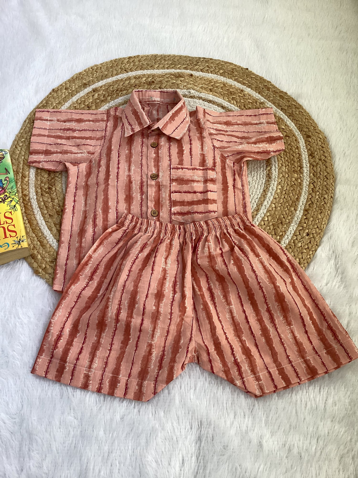 Boy Cotton Shirt & Short Set