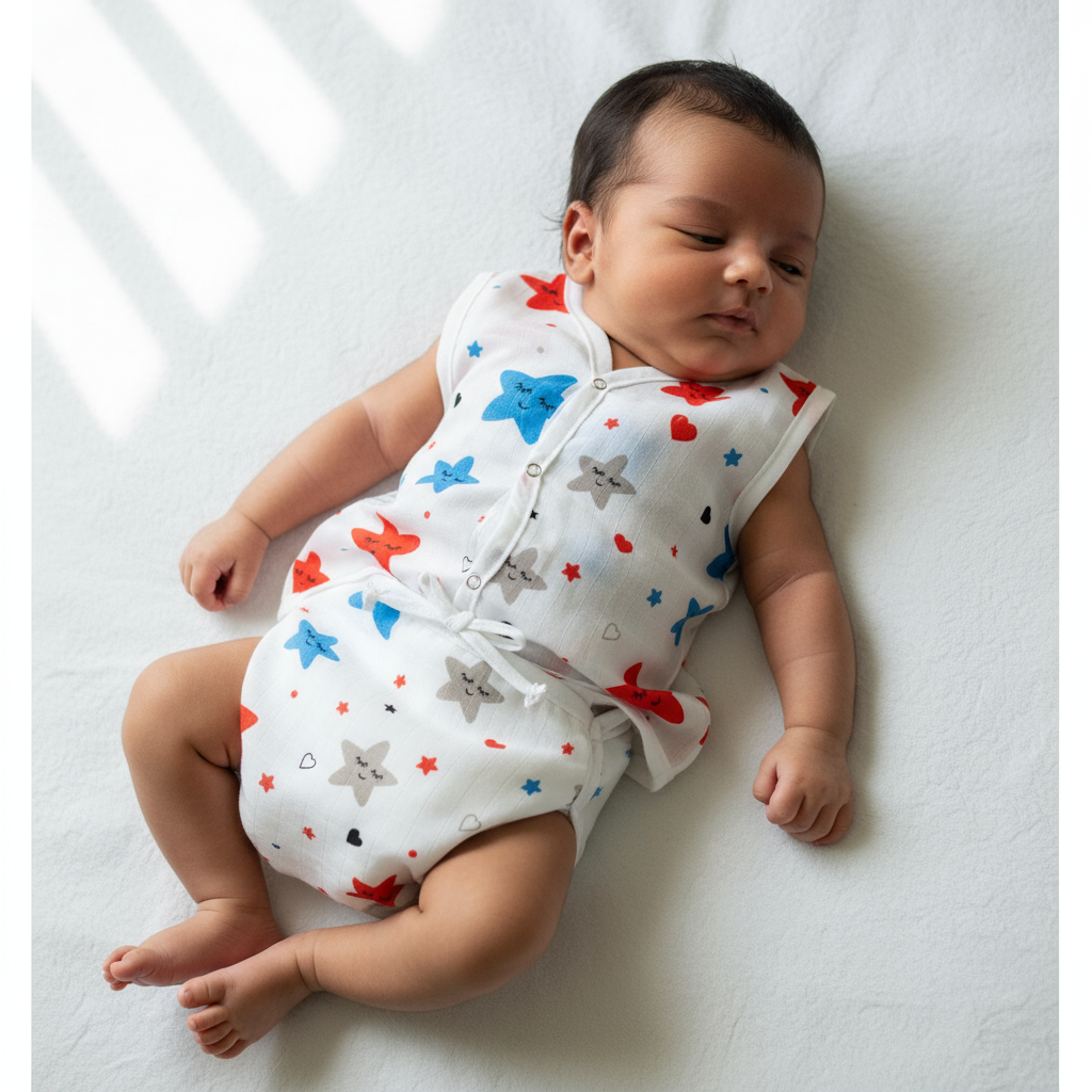 Muslin Jhabla Nappie Set