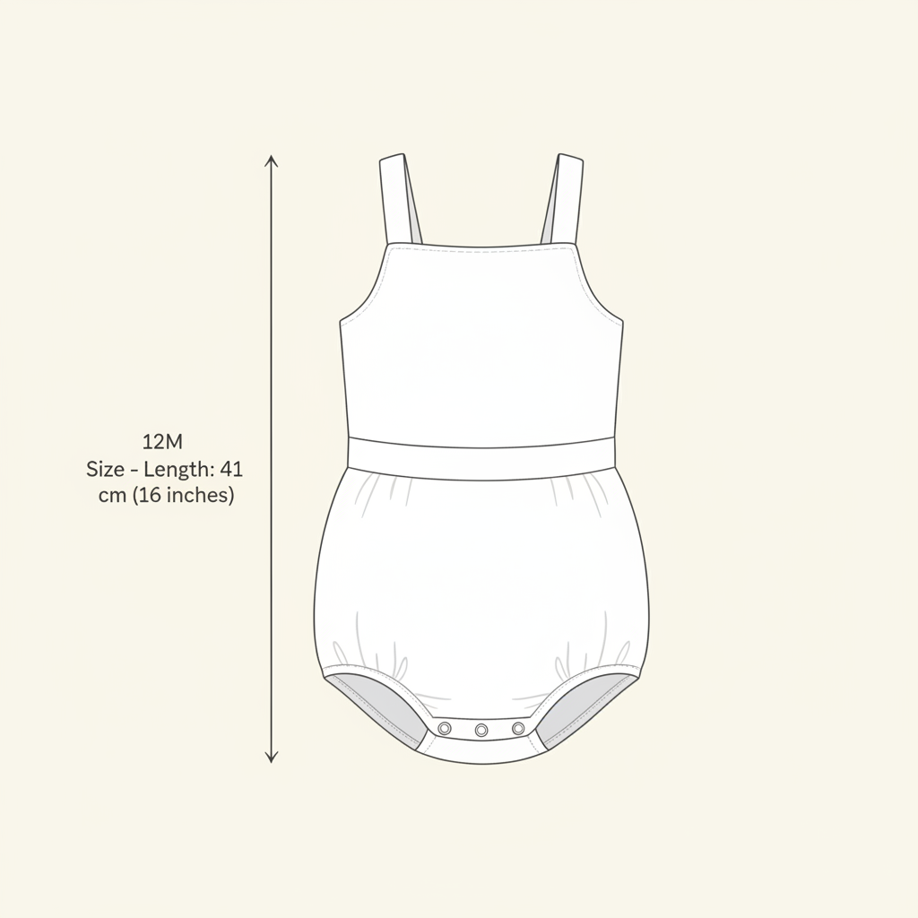 12 Month Romper Size Guide