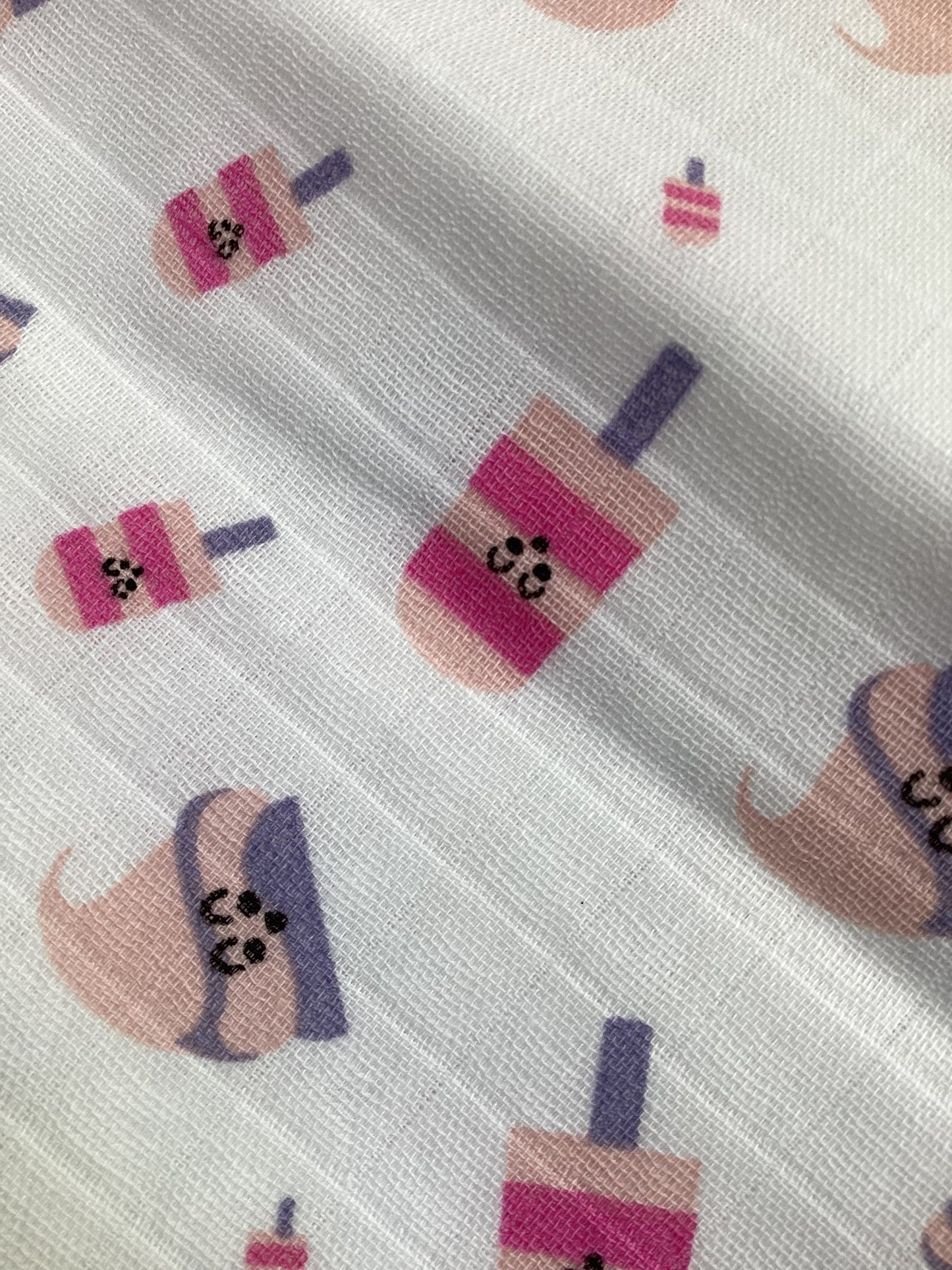 Muslin Hooded Towel (Double Layer) Ice-Cream