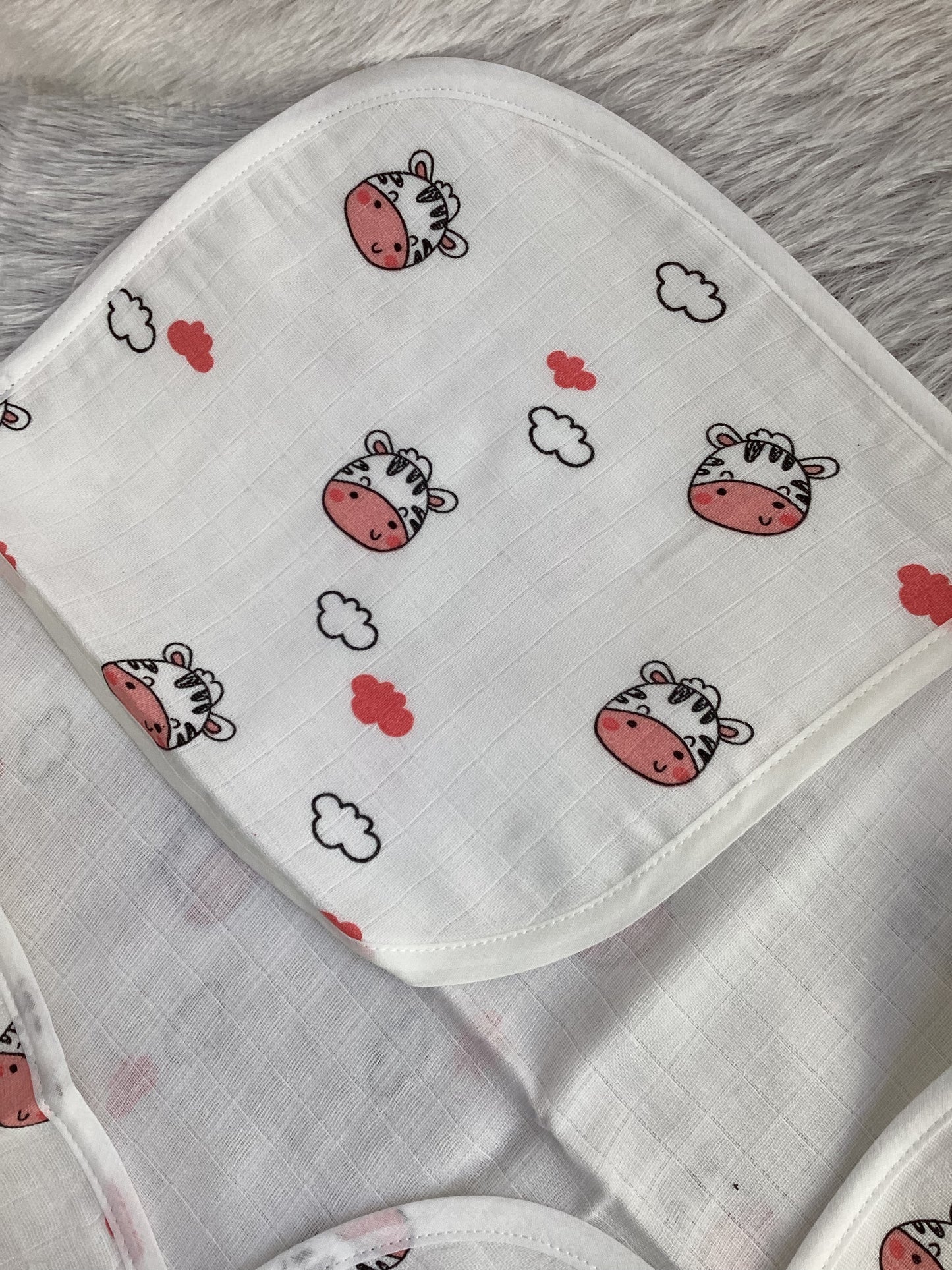 Muslin Hooded Towel (Double Layer) Moo-Moo