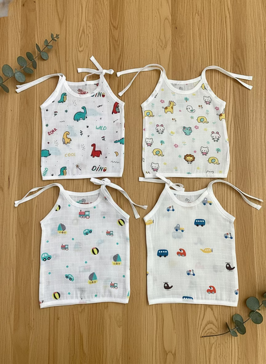 Muslin Knot Jhabla - (Set Of 4)