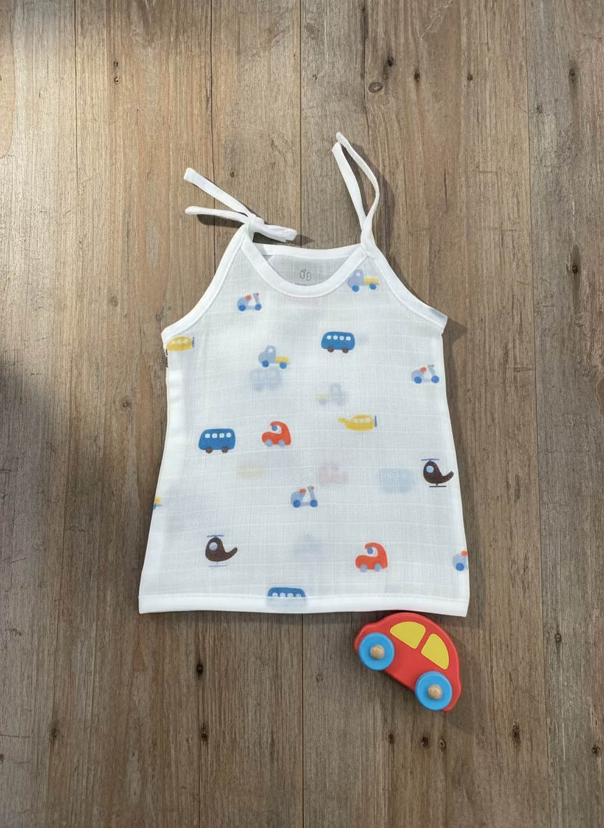 Muslin Knot Jhabla - Beep,Bus(Set Of 2)