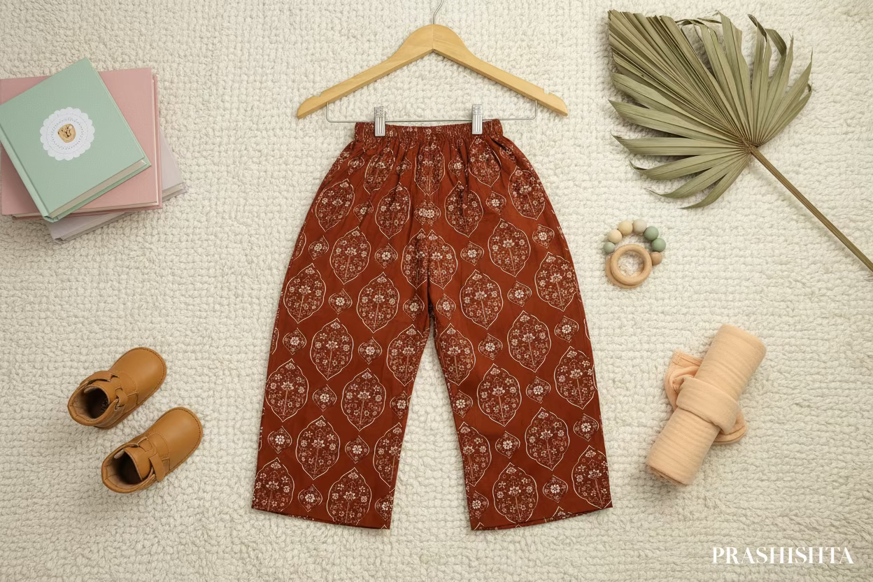 Leaf / Earthy Cotton Plazo Cord Set