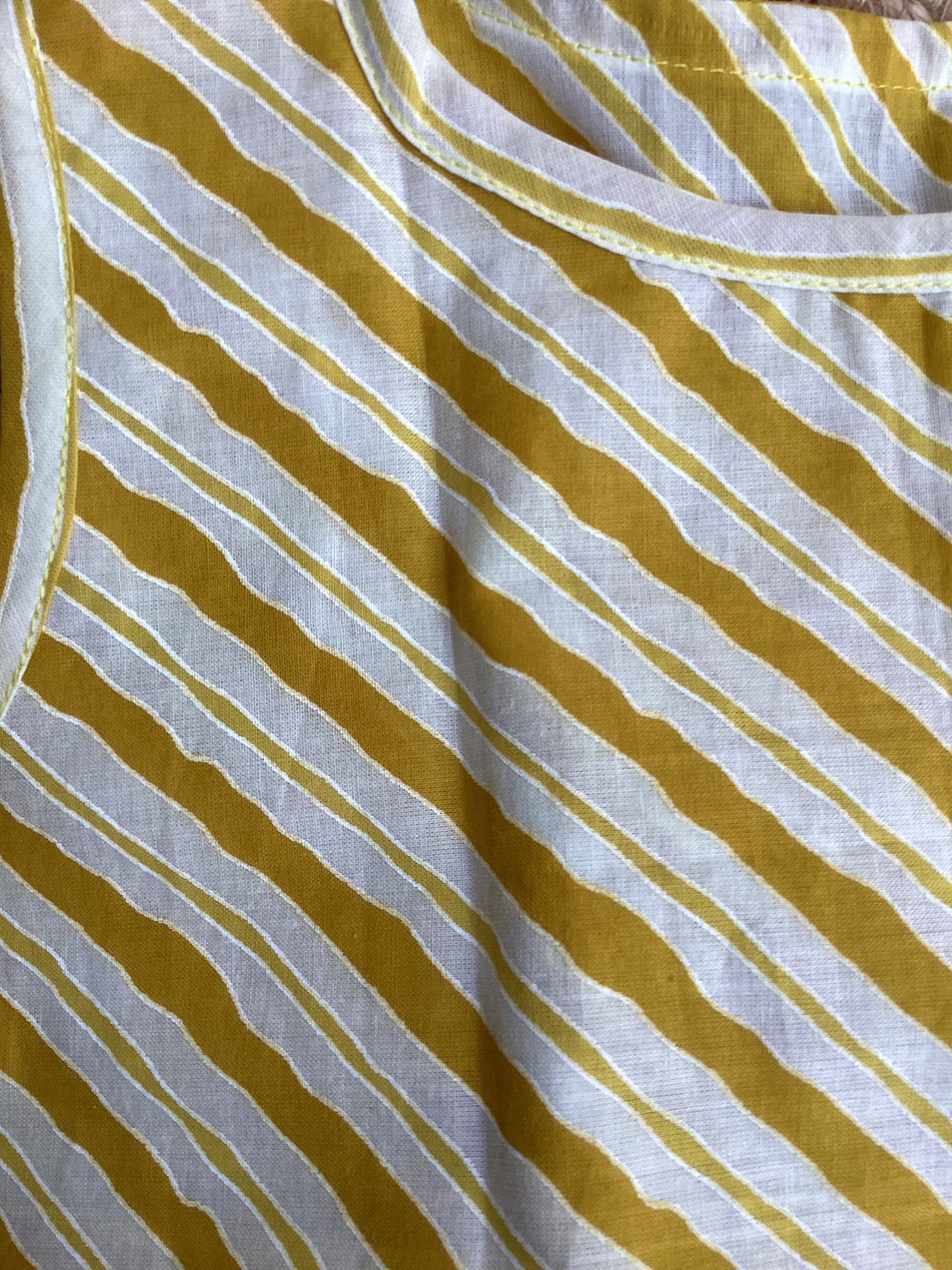 Yellow Stripe Cotton Co-ord Set