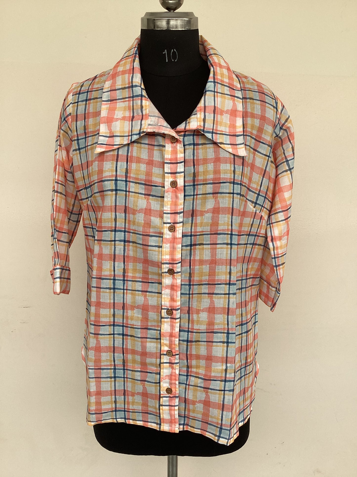 Sunset Checks Cotton Shirt