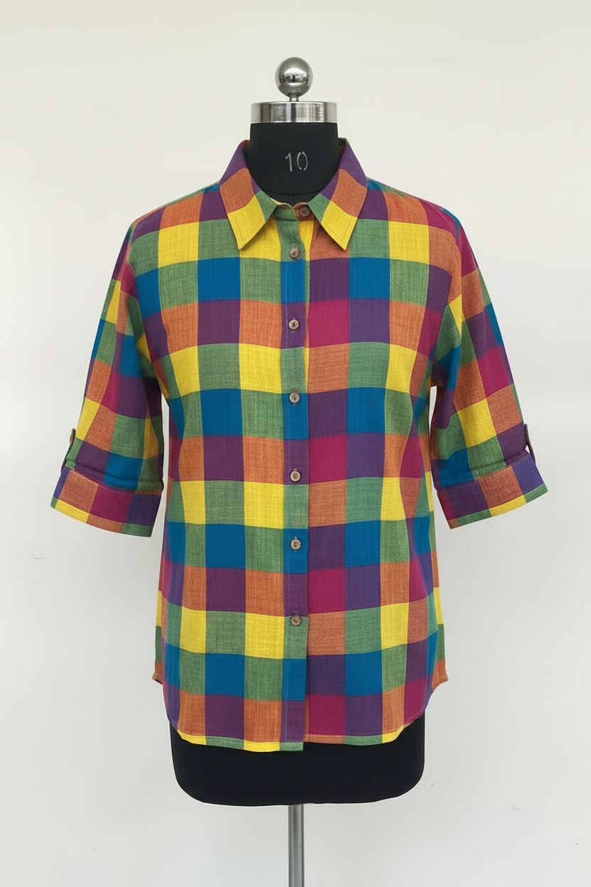 Madras Checks Cotton Shirt