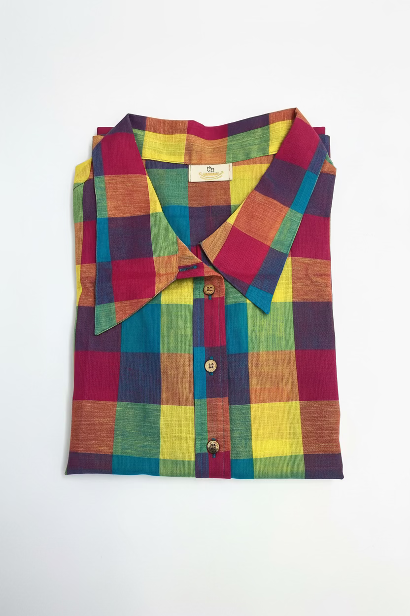 Madras Checks Cotton Shirt