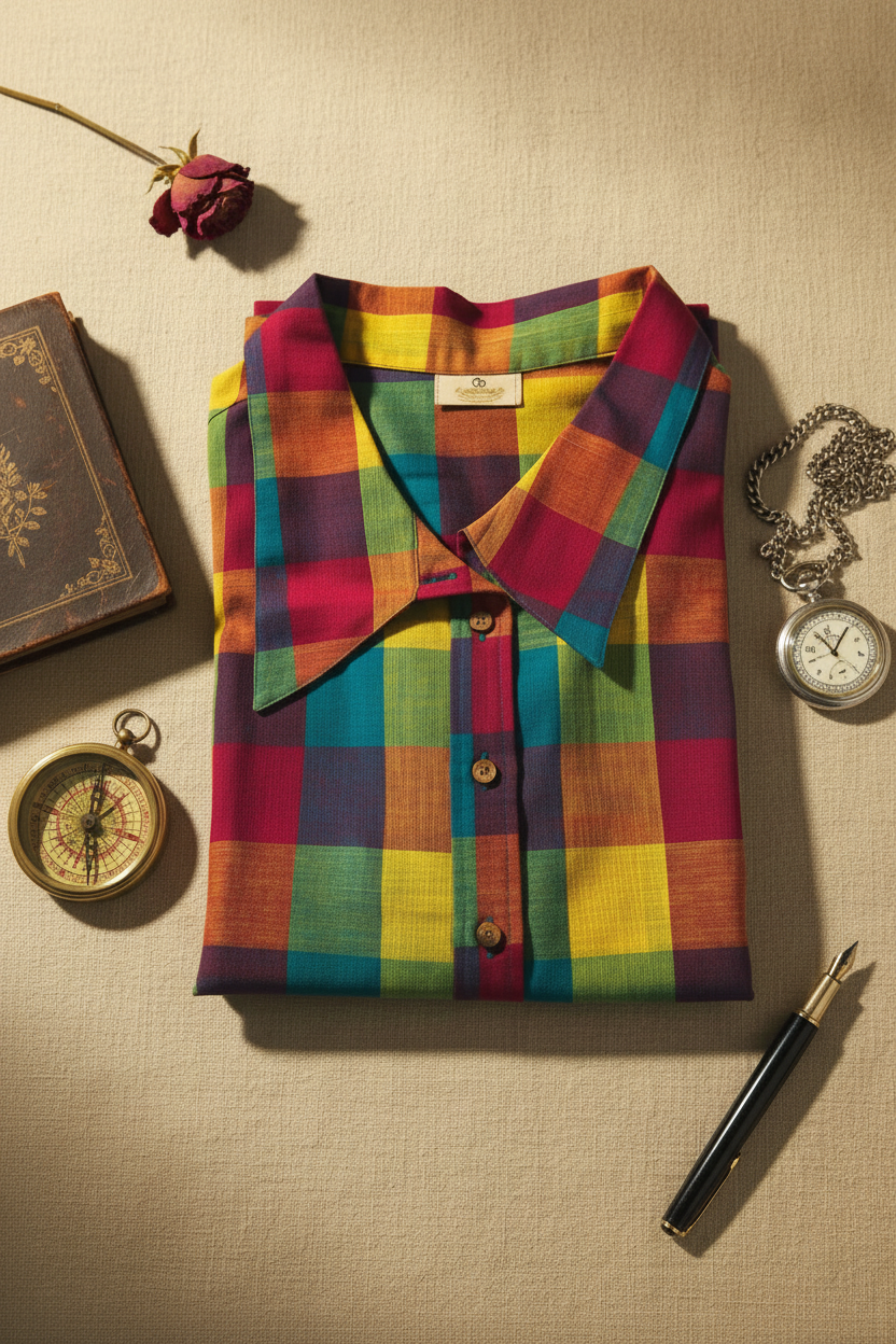 Madras Checks Cotton Shirt