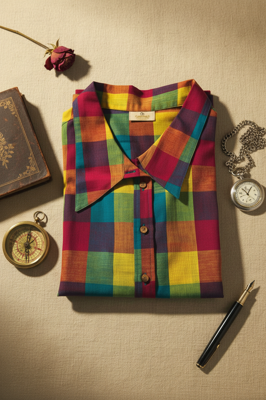 Madras Checks Cotton Shirt