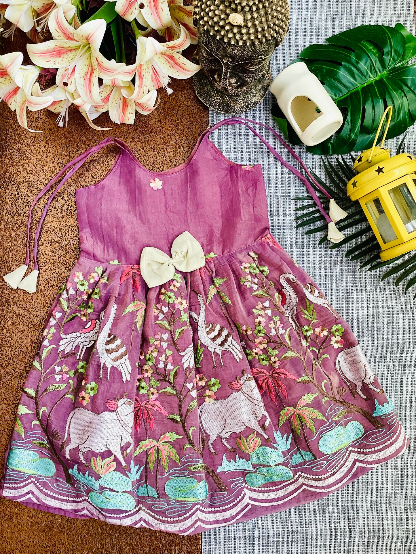 Purple Crush Tissue Organza Frock - Perfect for Special Moments