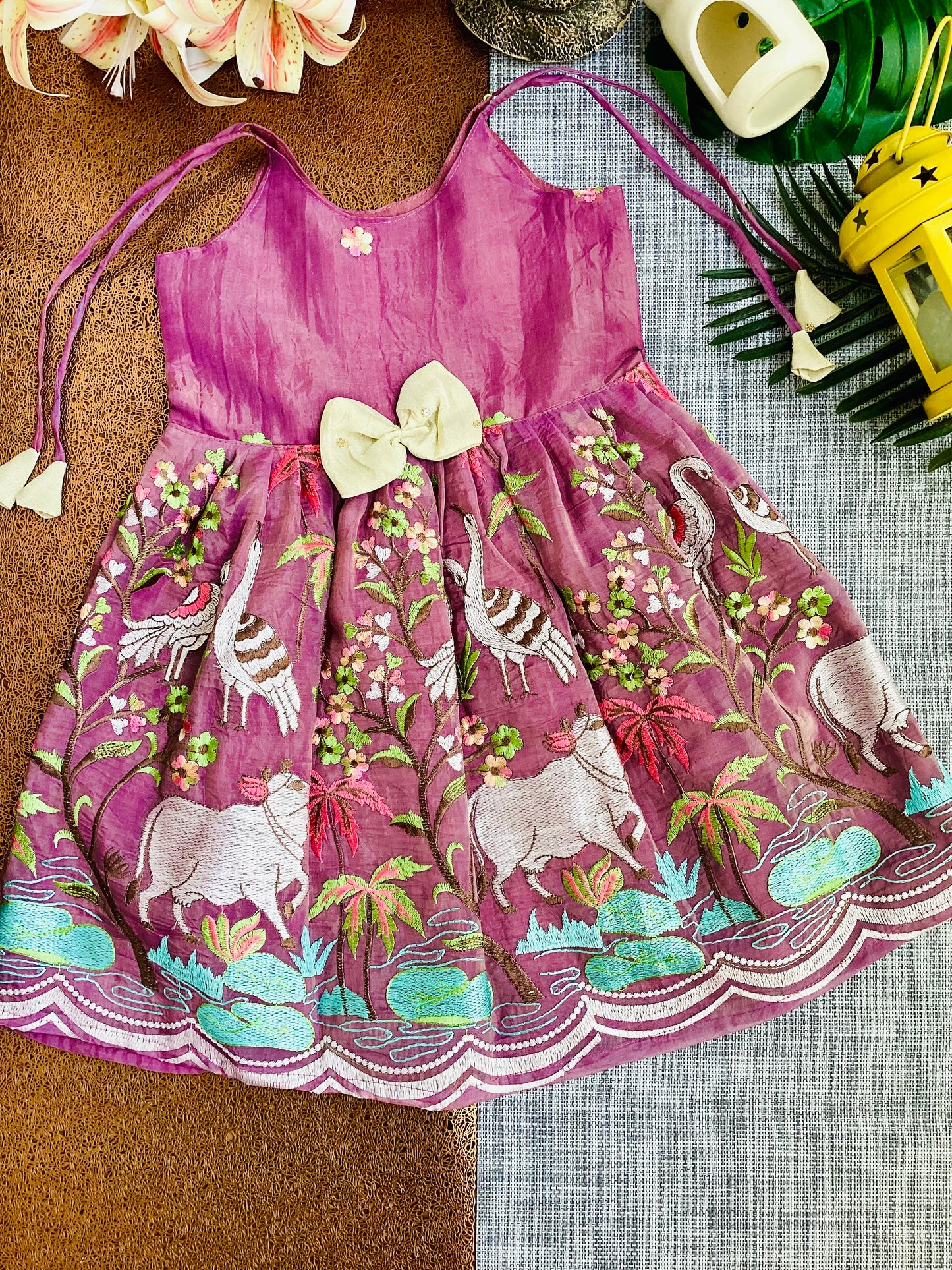 Purple Crush Tissue Organza Frock - Perfect for Special Moments