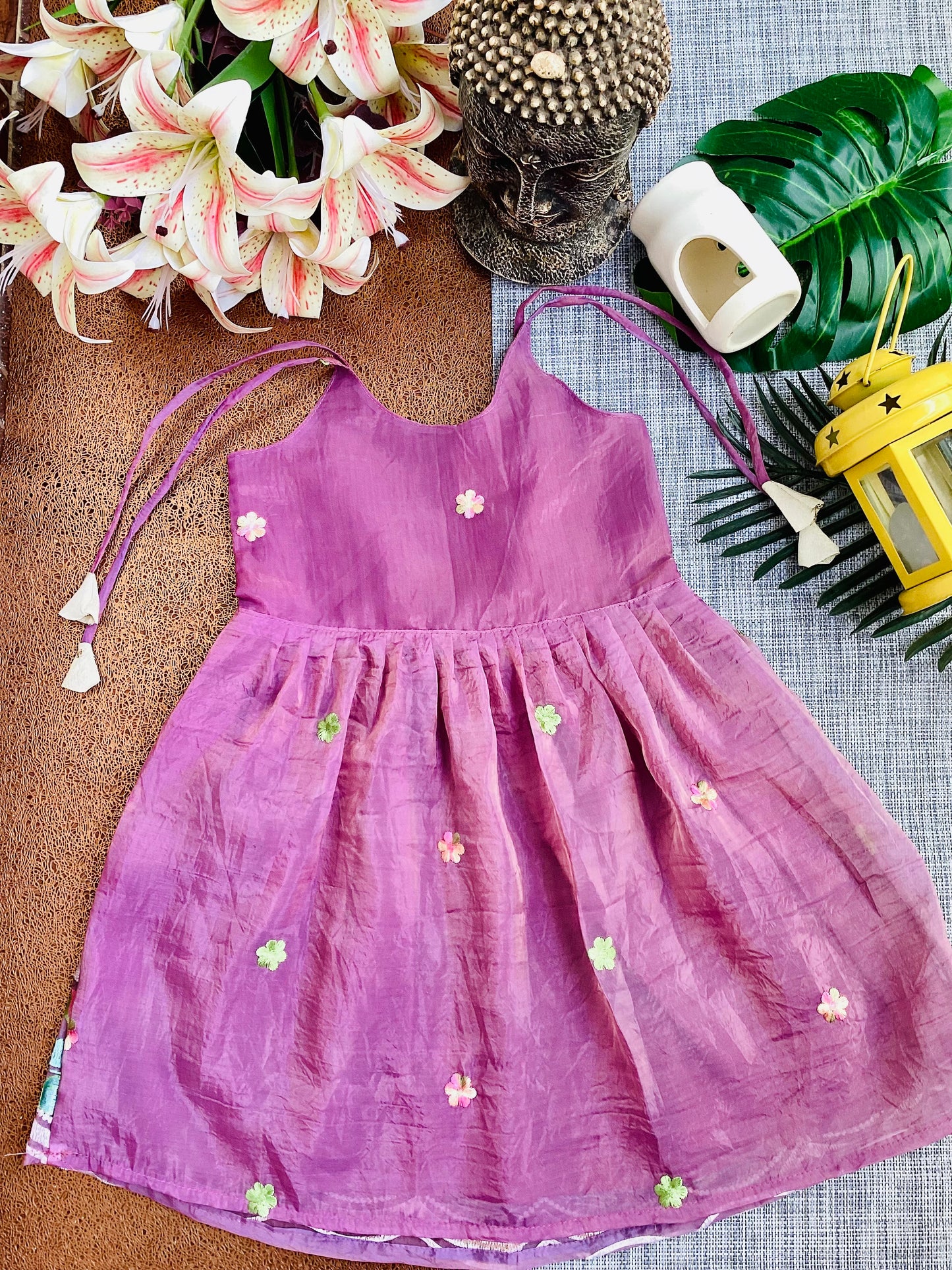 Purple Crush Tissue Organza Frock - Perfect for Special Moments