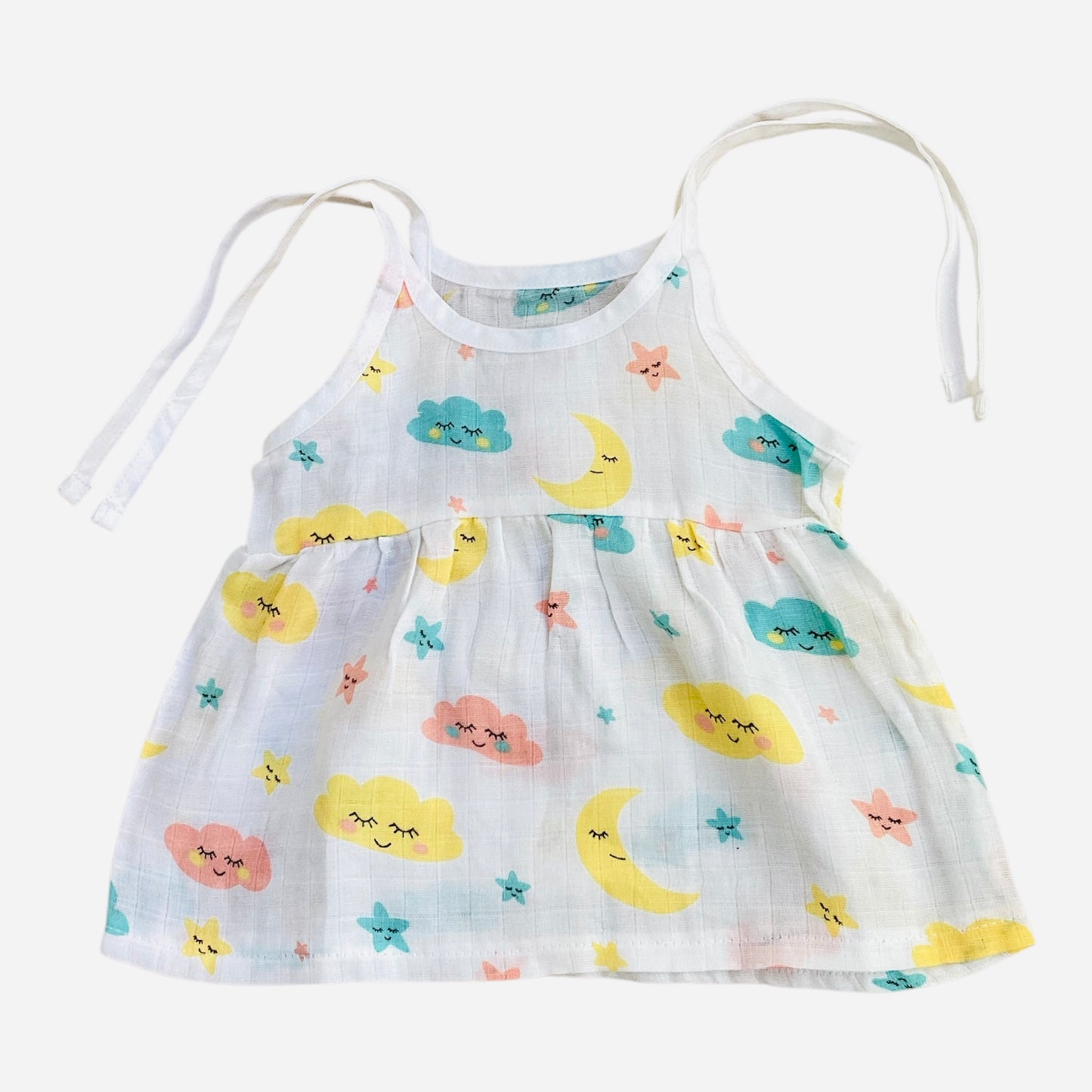 MUSLIN KNOT FROCK (Set - 2) - 100% ORGANIC MUSLIN COTTON